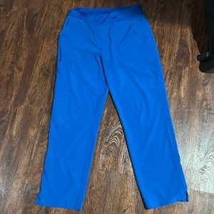Royal blue easy stretch scrub pants
